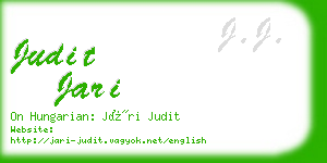 judit jari business card